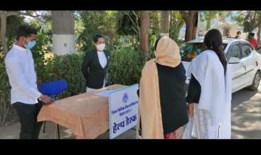 देवास जिले में जिला न्यायालय में रोको-टोको अभियान चलाया गया