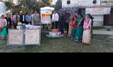 शासकीय माध्यमिक विद्यालय के छात्रों को पेयजल हेतु पानी की टंकी व खेलकूद सामग्री भेंट की
