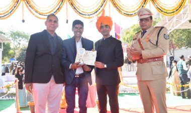 उत्कृष्ट कार्य करने पर युवा कृषक राजपूत हुए सम्मानित