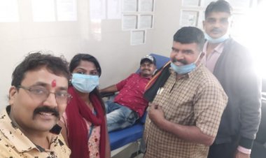 संस्था युवा देवास दर्शन ने रक्तदान कर मनाया स्थापना दिवस