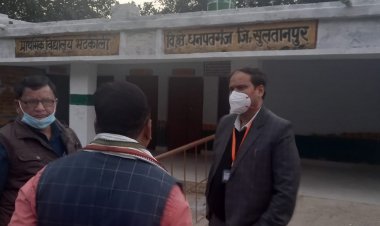 मा0 प्रेक्षक 188-सुलतानपुर विधान सभा क्षेत्र द्वारा संवेदनशील मतदान केन्द्रों  का निरीक्षण कर लिया गया जायजा।