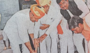 डॉ गहलोत ने विकट हनुमान व्यामशाला के कक्ष का निर्माण भूमिपूजन किया