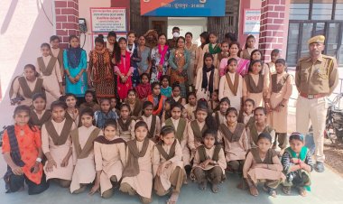 चिखली व साकोदरा की छत्राओ ने कुँआ थाना का किया भ्रमण  मिशन बुलंदी योजना के तहतl