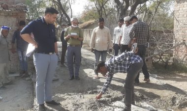 मुख्य विकास अधिकारी द्वारा रामगंज बाबूगंज मार्ग से अर्जुनपुर सम्पर्क मार्ग के नवीनीकरण कार्य का किया गया औचक निरीक्षण।