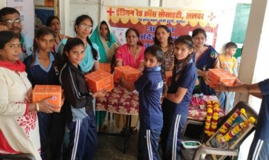 इंडियन रेड क्रॉस सोसाइटी अलवर महिला विंग की बेहतर पहल