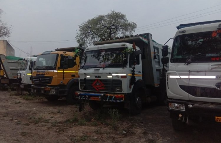 देवास जिले में खनिज विभाग द्वारा अवैध परिवहन एवं ओवरलोडिंग करने वाले वाहनों के विरुद्ध  लगातार कार्यवाही