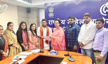 भाजपा प्रदेश अध्यक्ष हिमांशु शर्मा के नेतृत्व में दिल्ली में राष्ट्रीय महिला आयोग की अध्यक्षा रेखा शर्मा से मुलाकात की