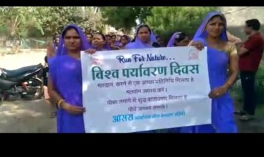 देवास जिले में मतदाता जागरूकता  के लिए निकाली रैली