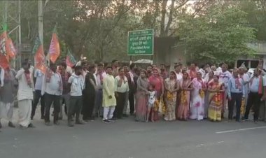 राजगढ़़ आगमन पर वसुंधरा राजे सिंधिया का किया स्वागत