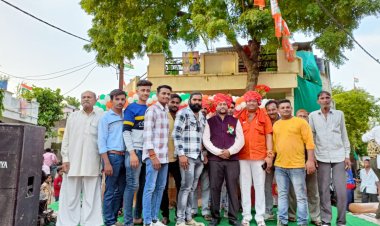 वार्ड क्रमांक 16 में नवनिर्वाचित नगर निगम सभापति का भव्य स्वागत।