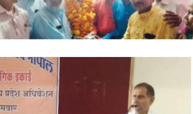 मध्यप्रदेश कंस्ट्रक्शन मजदूर महा संघ के नवनिर्वाचित प्रदेश महामंत्री श्री विजयवर्गीय का स्वागत किया गया