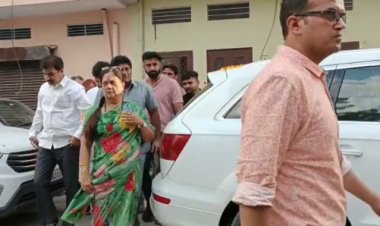 राजस्थान की पूर्व मुख्यमंत्री वसुंधरा राजे सिंधिया कोटपूतली पहुंची