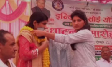 इंदिरा रसोई का लोकार्पण किया कोटपूतली में एक साथ तीन नई इंदिरा रसोई शुरू की