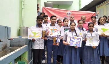 सेवा सप्ताह के अन्तर्गत लक्ष्मी बाल विद्यामंदिर में पीस पोस्टर प्रतियोगिता आयोजित की