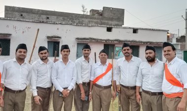 बैराड़ में आरएसएस ने निकाला पथ संचलन : रिंकू पंडित KTG समाचार शिवपुरी