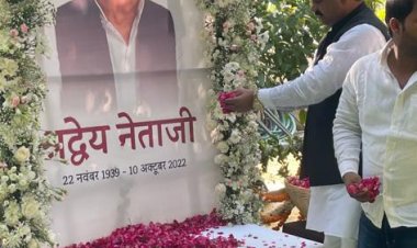 डॉ वीरेंद्र विश्वकर्मा जी द्वारा भावपूर्ण श्रद्धांजलि