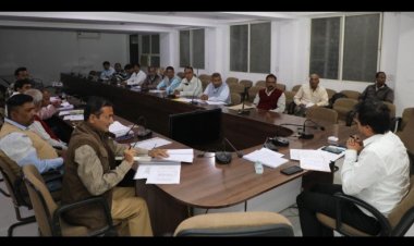 कलेक्टर श्री गुप्ता ने की जिला शहरी विकास अभिकरण एवं उद्यानिकी विभाग की समीक्षा।