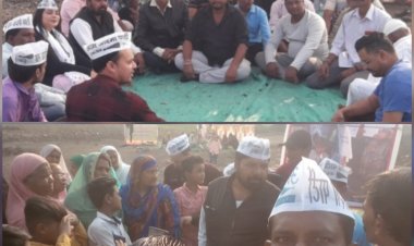 रसूलपुर किसानो के साथ आप पार्टी मैदान मे गाइडलाइन के अनुसार 40 लाख रुपए दिया जाए मुआवजा
