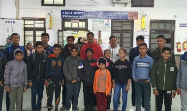 रोलर बास्केटबॉल और स्पीड स्केटिंग की टीम मोहाली पंजाब के लिए रवाना।