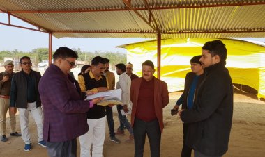 जिलाधिकारी व मुख्य विकास अधिकारी द्वारा गोवंश आश्रय स्थल सौराई, विकास खण्ड भदैयॉ का किया गया आकस्मिक निरीक्षण।