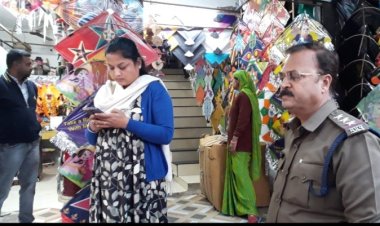 चाइना डोर बेचने वाले दुकानदार पर की देवास प्रशासन ने कार्यवाही