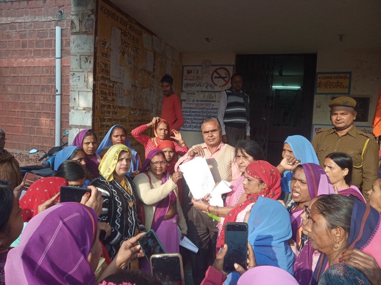 राजस्थान आंगनबाड़ी कार्यकर्ता संघ ने मुख्यमंत्री के नाम दिया ज्ञापन