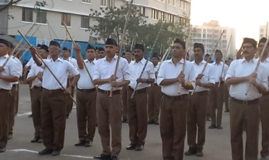 नायगांव धरती पर आरएसएस  द्वारा गुणवत्ता संचलन    पूरे हर्षोल्लास के साथ  संपन्न हुआ