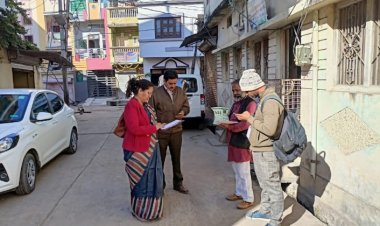 देवास जिले में टी.बी. मुक्त भारत अंतर्गत घर-घर जाकर किया जा रहा है सर्वे।