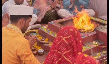 भागवत कथा पूर्णाहुति पर हुआ भंडारा, नेत्र परीक्षण शिविर कल