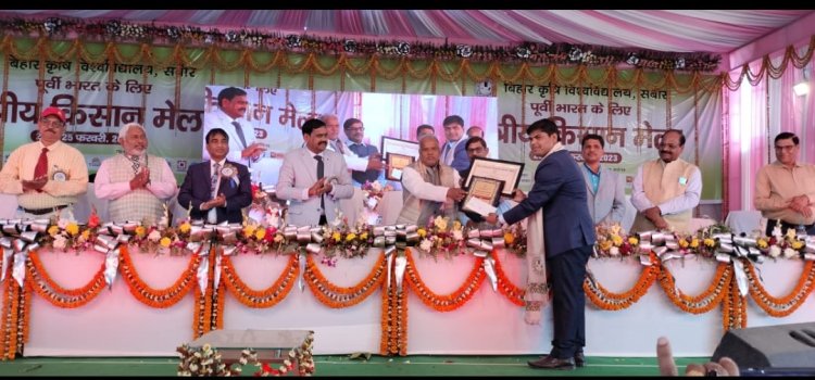 बल्दीराय निवासी डॉ साहू को बिहार में मिला सर्वश्रेष्ठ वैज्ञानिक पुरस्कार।