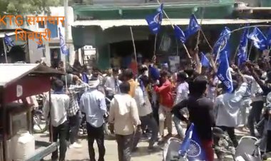 भटनाबर पंचायत में पहली बार निकाली गई आंबेडकर जयंती।