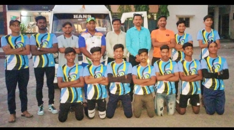 रग्बी जूनियर नेशनल में भाग लेने के लिए मध्यप्रदेश की टीम पुणे रवाना