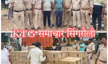 60 लाख की अवैध शराब से भरी दो ट्रकों के साथ अंतर्राज्यीय शराब तस्कर धराए