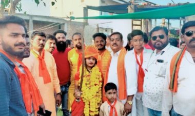 क्रांतिकारी वीरांगना अवंती बाई लोधी की जयंती पर समाजजनों ने निकाली शौर्य यात्रा