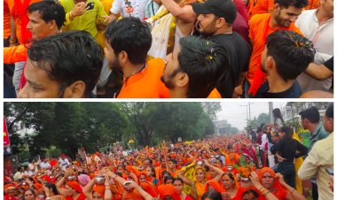 देवास मे उमड़ा आस्था का जनसैलाब संस्था सिद्धिविनायक की कावड़ यात्रा निकली