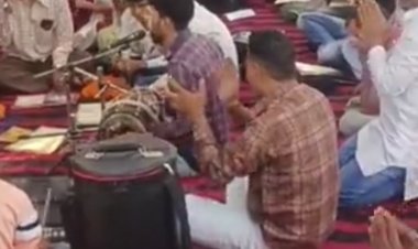 400 पटवारियों की हड़ताल जारी सुंदरकांड पाठ का किया आयोजन