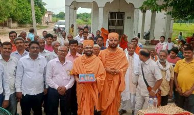 नरियावां स्थित विश्वकर्मा मंदिर पर पूजनोत्सव, सत्संग एवं विशाल भण्डारे का आयोजन।