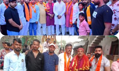 संस्था श्री राधे ग्रुप की चुनरी यात्रा निकली माँ को अर्पित की गई चुनरी