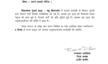 महू इंदौर भाजपा युवा मोर्चा