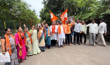 सेक्टर १९ ई येथे महानगरपालिकेच्या विरोधात आंदोलन