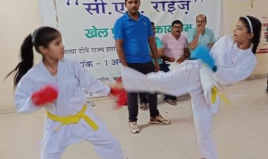 एसजीएफआई (SGFI) जिला स्तरीय कराते प्रतियोगिता के लिए चयन