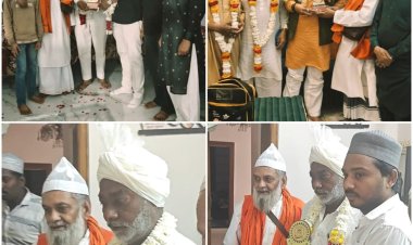 उर्स में सहयोग करने वाले समाजसेवीयों का काजी बाबा ट्रस्ट व उर्स कमेटी ने सम्मान किया