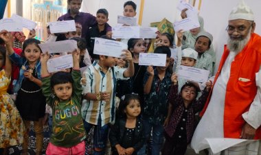 तेज गर्मी व चिलचिलाती धुप मे रोजा रखने वाले बच्चों को दि गई प्रोत्साहन राशि