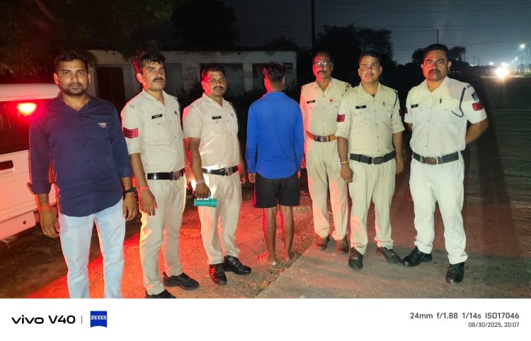 पुलिस चौकी सासन ने गाँजा के साथ एक आरोपी को पकड़ा*