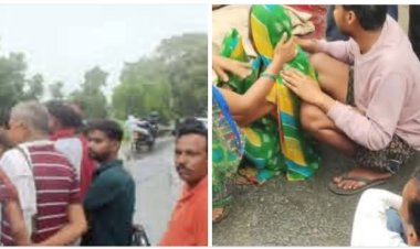 परसौना - बरगवां मार्ग में कोल परिवहन में लगी ट्रेलर ने फिर बाइक सवार को कुचला