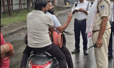 सिंगरौली पुलिस का विशेष अभियान: 7 दिन में 1445 वाहन चालकों पर कार्यवाही, ₹8.04 लाख जुर्माना वसूला