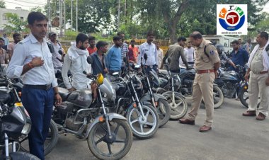 यातायात ने 15 दिवस के भीतर वसूला भारी जुर्माना  कई वाहनों का कागज निरस्त
