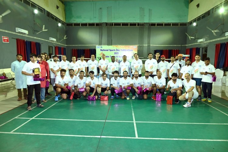 एनटीपीसी विन्ध्याचल में राष्ट्रीय खेल दिवस समारोह के दूसरे दिन इनडोर खेलों का आयोजन