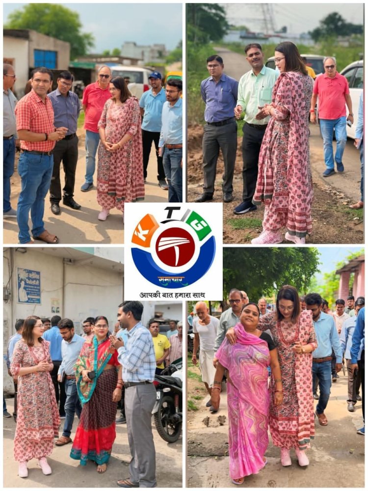 नगर निगम आयुक्त ने किया निगम के विभिन्न वार्डो का भ्रमण