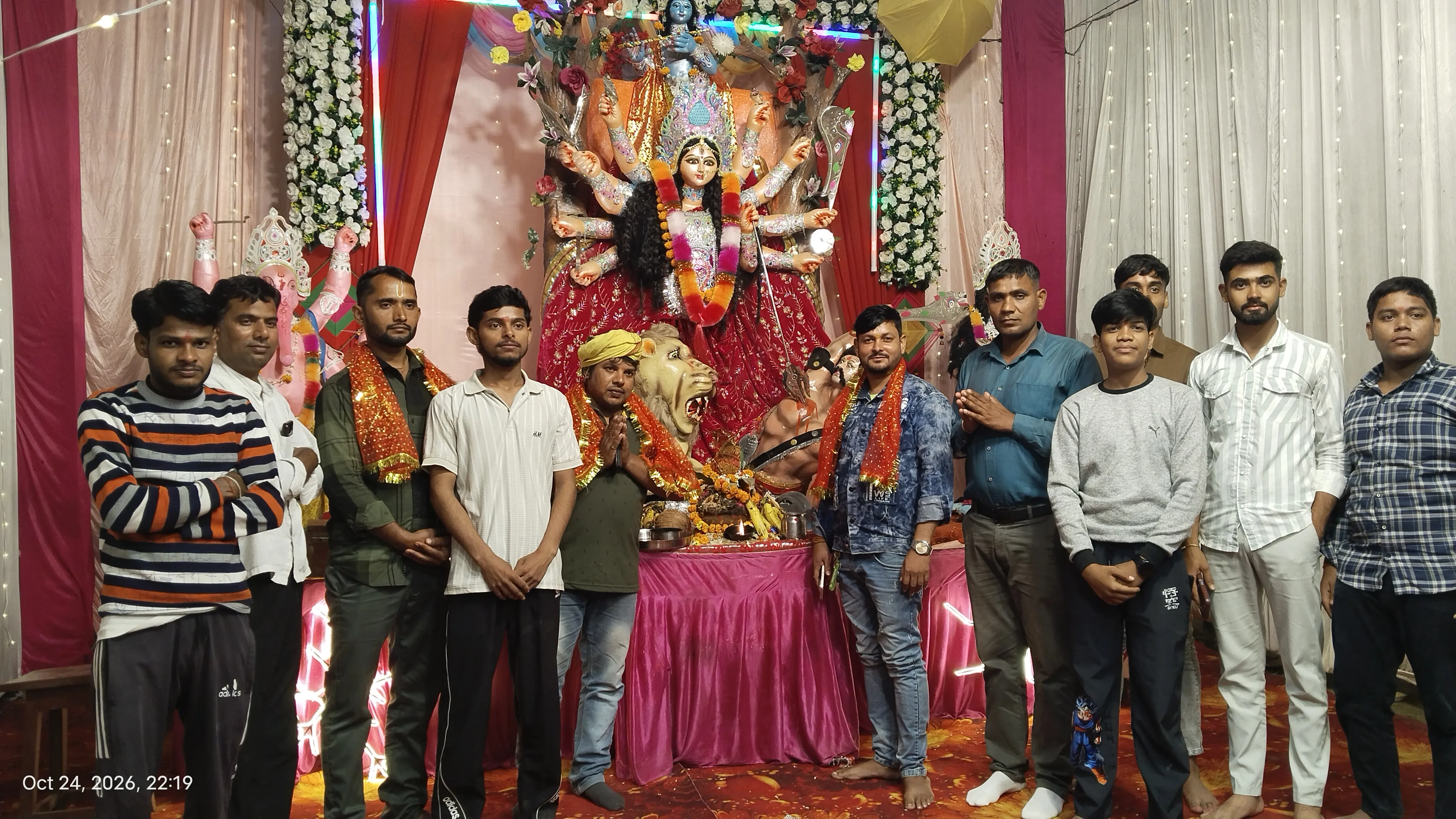 ग्राम - अमरुपुर में "बाल दुर्गा पूजा समिति" द्वारा भव्य दुर्गा पूजा महोत्सव की गयी तैयारियां।